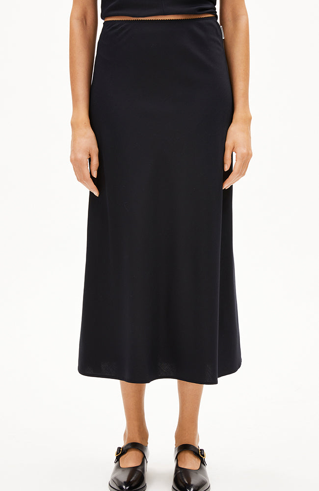 ARMEDANGELS Lenovaa rok zwart Ecovero dames | Sophie Stone