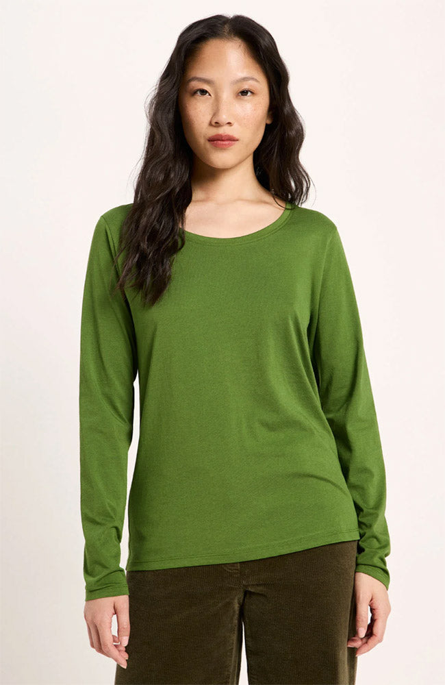 Lanius groene longsleeve van bio katoen voor dames | Sophie Stone
