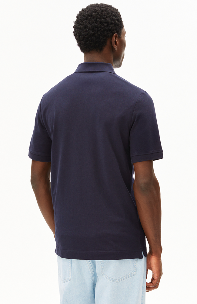 ARMEDANGELS Maario polo blauw van biologisch katoen voor heren | Sophie Stone