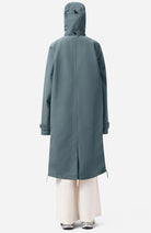 MAIUM raincoat Mac Cartouche blue gray ladies | Sophie Stone