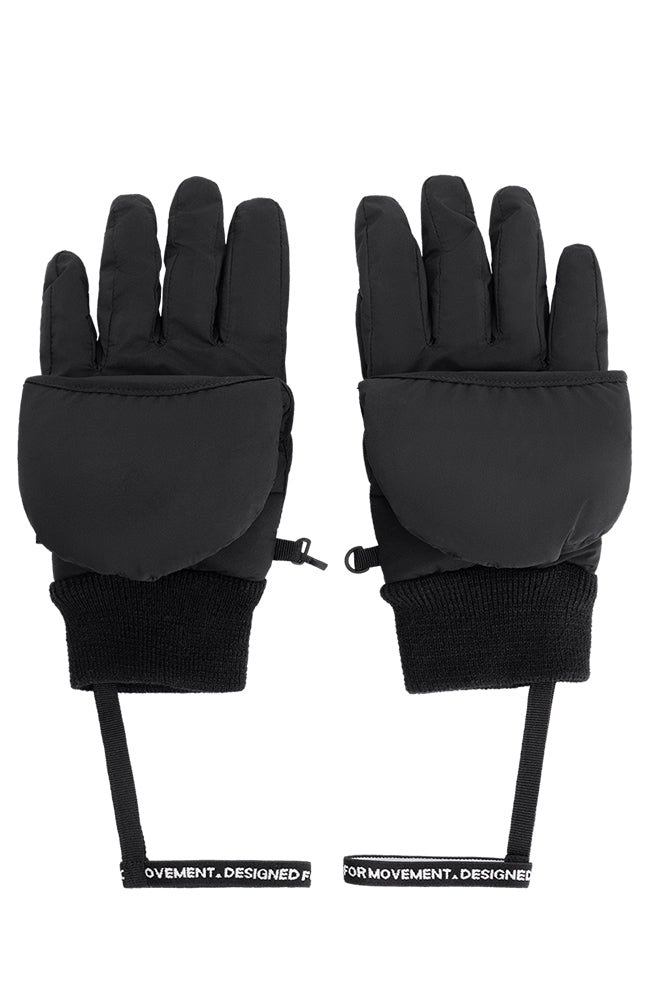 MAIUM wanten zwart van gerecycled polyester unisex | Sophie Stone