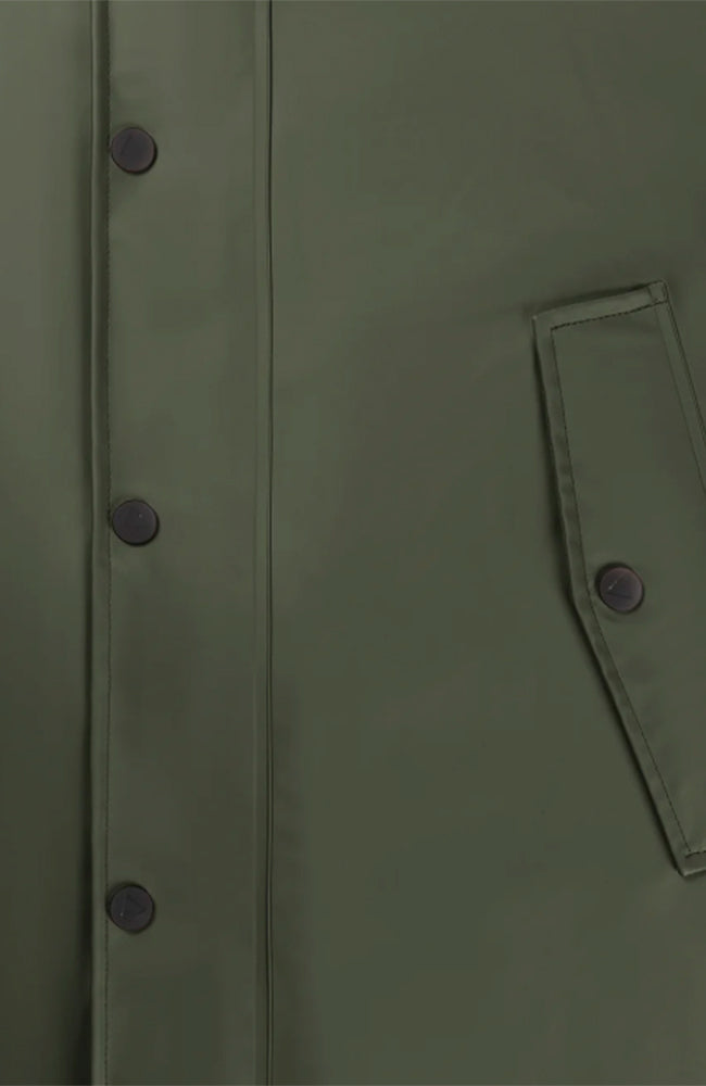 MAIUM Original Saddle groen regenjas gerecycled plastic dames | Sophie Stone