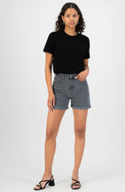 MUD jeans Marilyn short Stone Grey | Sophie Stone