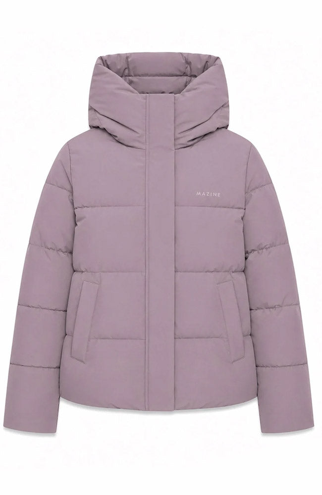 MAZINE Basic Puffer winterjas paars van GRS voor dames | Sophie Stone