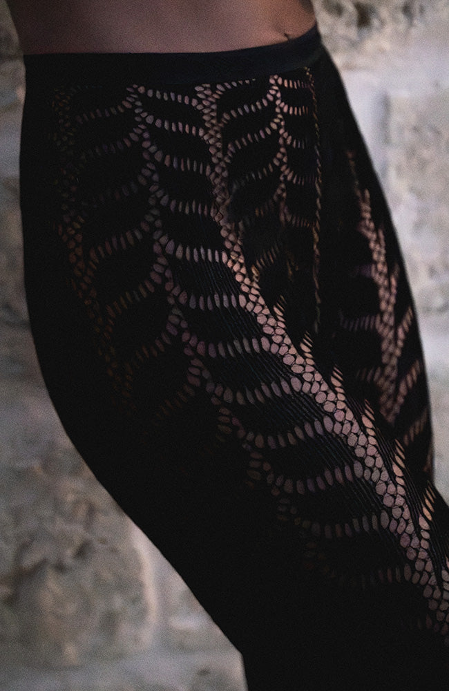 Swedish Stockings Meja net tights black from sustainable ECONYL nylon | Sophie Stone