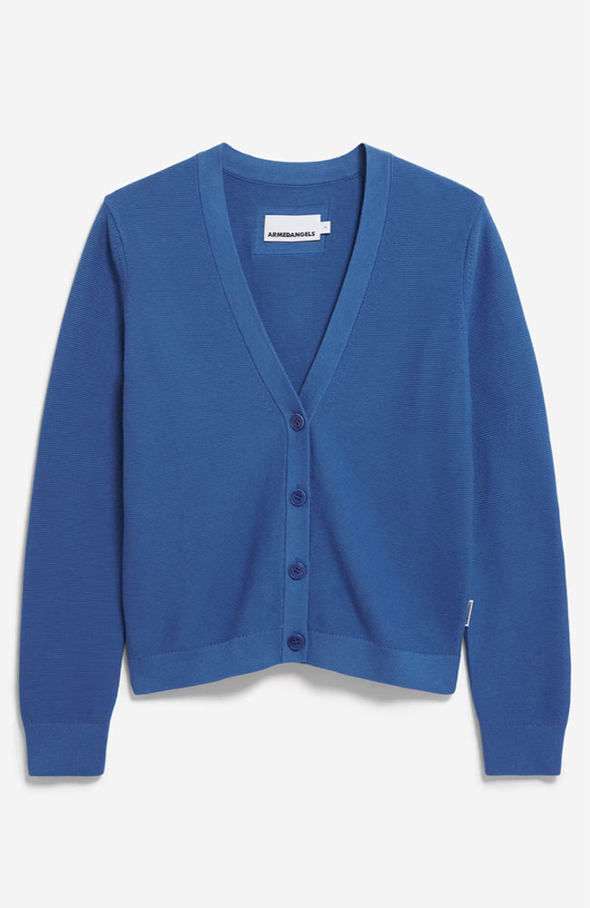ARMEDANGELS Menaal vest blauw biologisch katoen dames | Sophie Stone