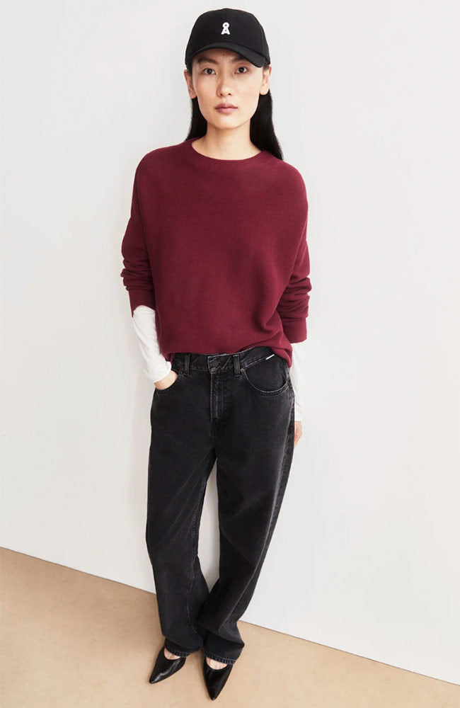 ARMEDANGELS Merinaa sweater red organic cotton ladies | Sophie Stone