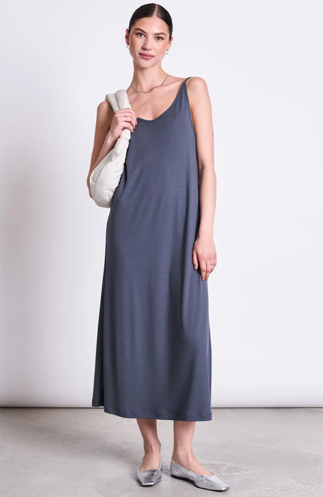 JAN N JUNE Triangle midi dress turbulence by Lyocell Tencel ladies | Sophie Stone