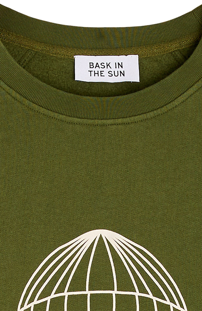 Bask in the Sun Olive the sea sweatshirt made of cotton men | Sophie Stone