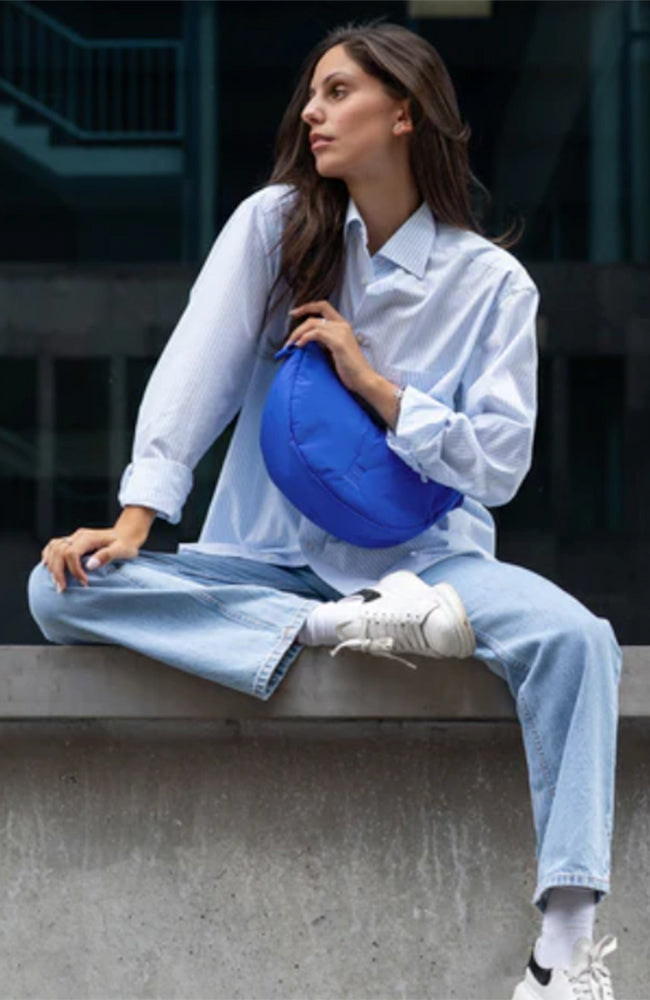 GOT BAG Moon bag small blauw gerecycled materiaal unisex | Sophie Stone