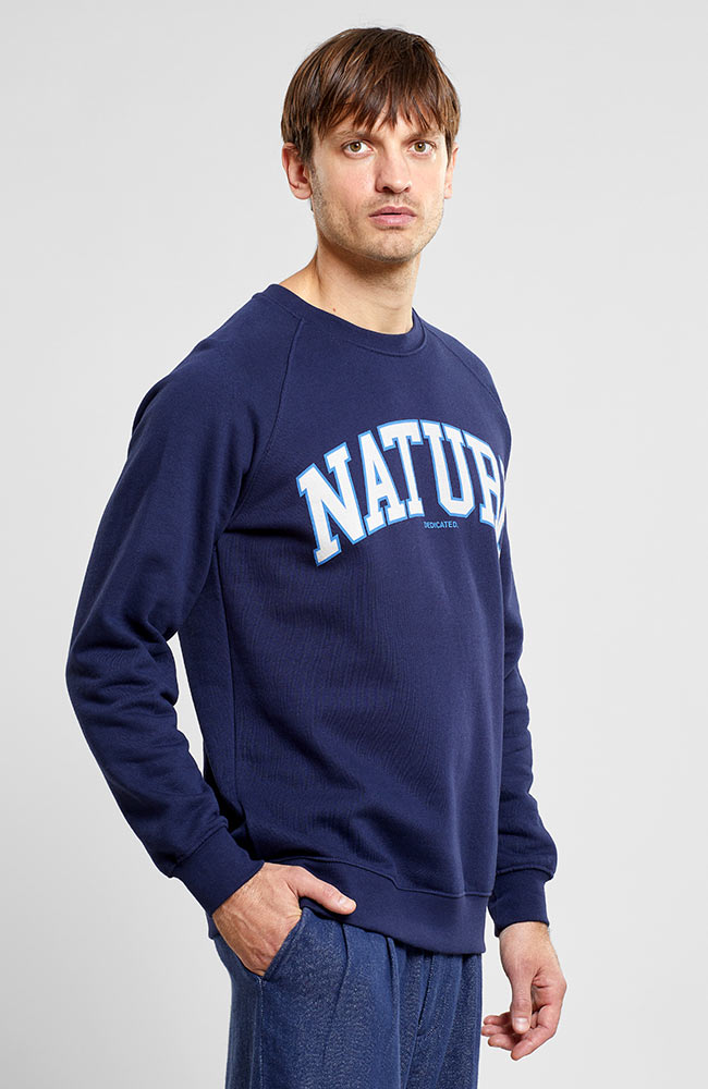 Dedicated Malmoe sweater Nature navy from organic cotton | Sophie Stone