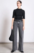 JAN 'N JUNE Nina shirt black from lyocell TENCEL woman | Sophie Stone