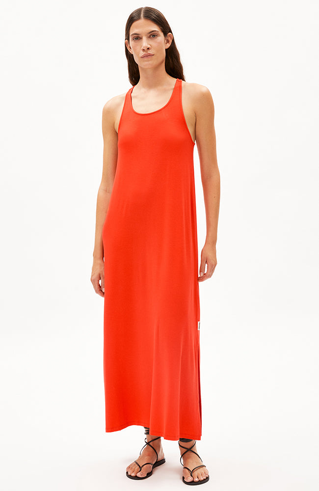 ARMEDANGELS Nisaa Litaa Kleid Mohnrot von Ecovero Damen | Sophie Stone