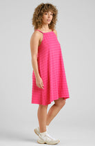 Dedicated nykvarn dress raspberry from organic cotton for women | Sophie Stone