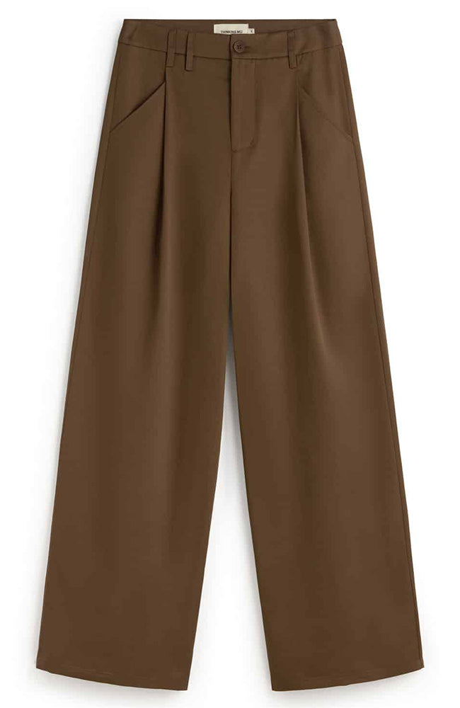 Thinking MU Molly broek oak bruin van 100% TENCEL ladies | Sophie Stone