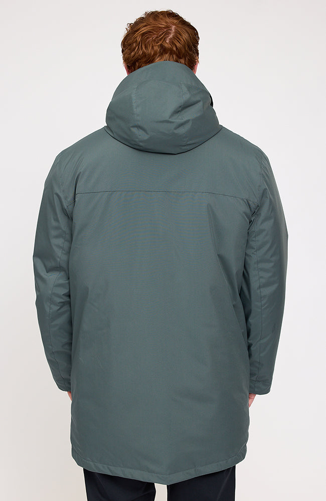 Mazine Padded parka bottle groen jas van gerecycled polyester mannen | Sophie Stone