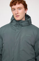 Mazine Padded parka winterjas bottle  groen van gerecycled polyester heren | Sophie Stone
