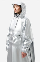 MAIUM Poncho silver from recycled nylon for women | Sophie Stone