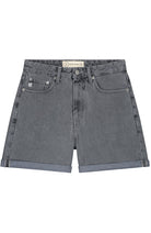 MUD jeans Marilyn shorts Stone Grey cotton sustainable | Sophie Stone
