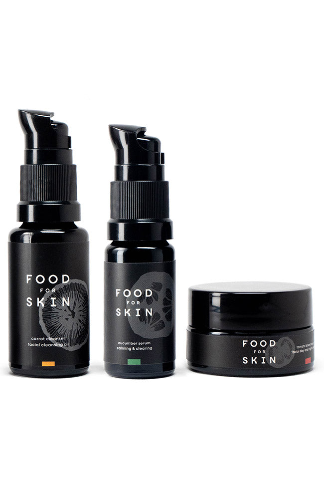 B-Corp Food for Skin Unisex Sample Set: Cucumber, 100% Natural, Unisex | Sophie Stone