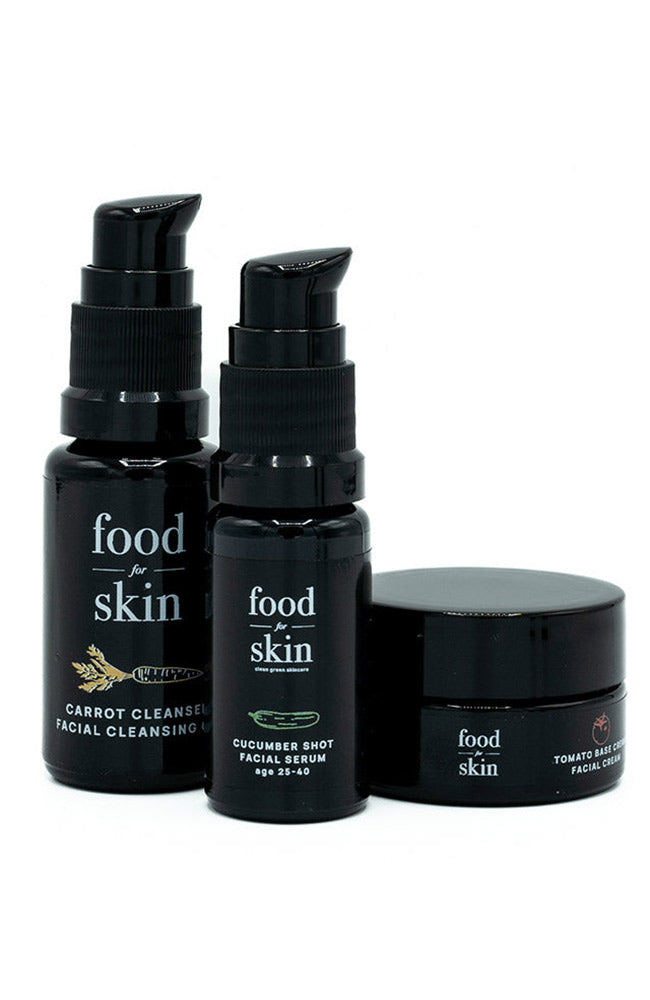 Food for skin unisex sample set cucumber 100% natural cosmetics | Sophie Stone