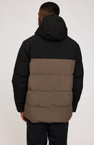 Mazine Puffer jas black olive van 100% gerecycled polyester voor mannen | Sophie Stone