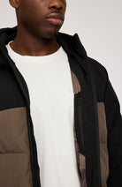 Mazine Puffer jas black olive van 100% GRS voor heren | Sophie Stone