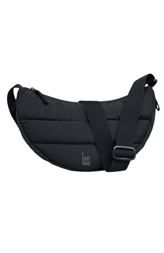 GOT BAG Moon Bag Small Puffer Jacket, Black, Made from Recycled Ocean Material, Unisex | Sophie Stone