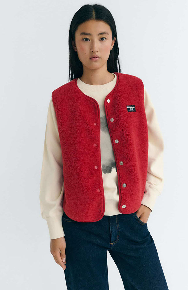 Thinking MU Jay Bodywarmer rot aus recyceltem Polyester Damen | Sophie Stone