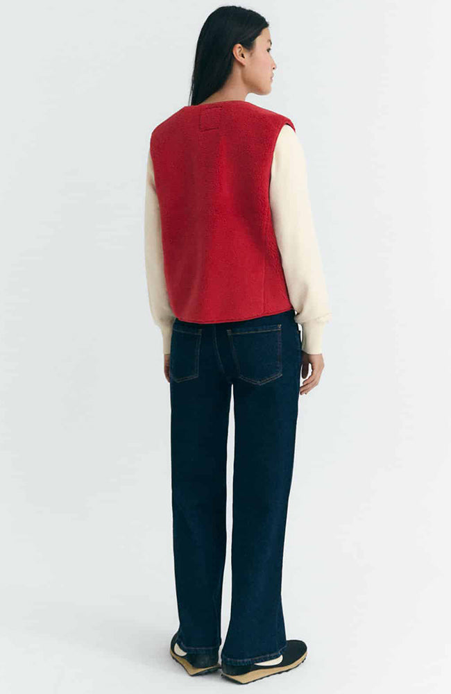 Thinking MU Jay bodywarmer rot aus recyceltem Polyester Frau | Sophie Stone