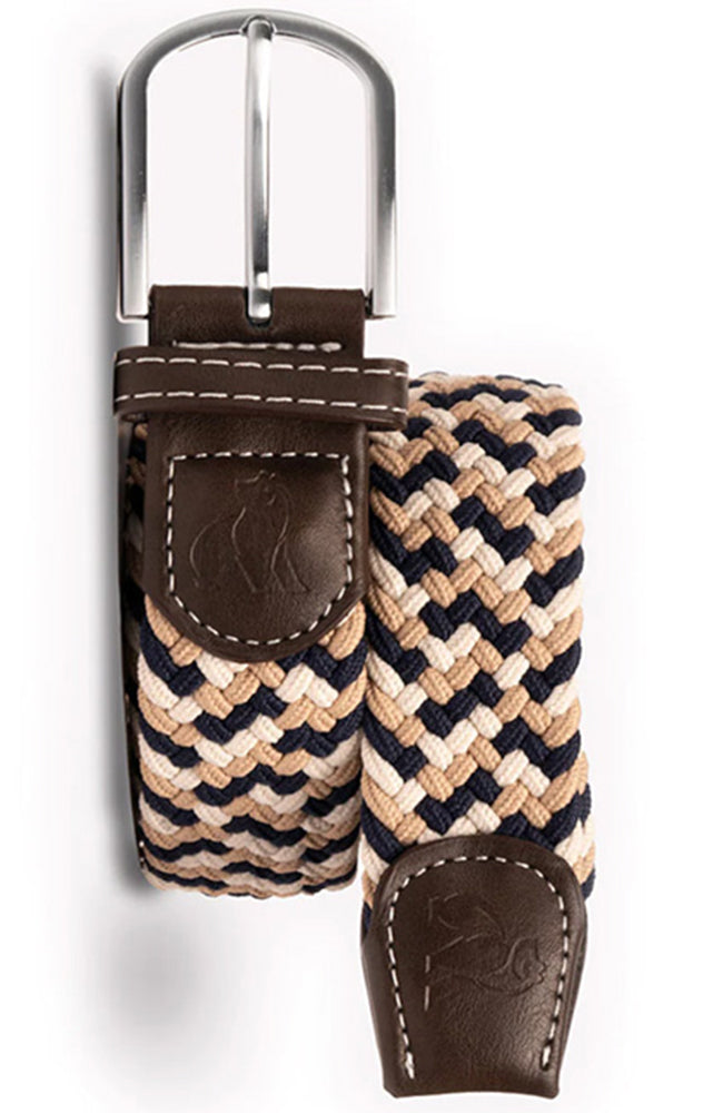 Swole Panda Gürtel aus recyceltem Polyester GRS unisex blau beige | Sophie Stone