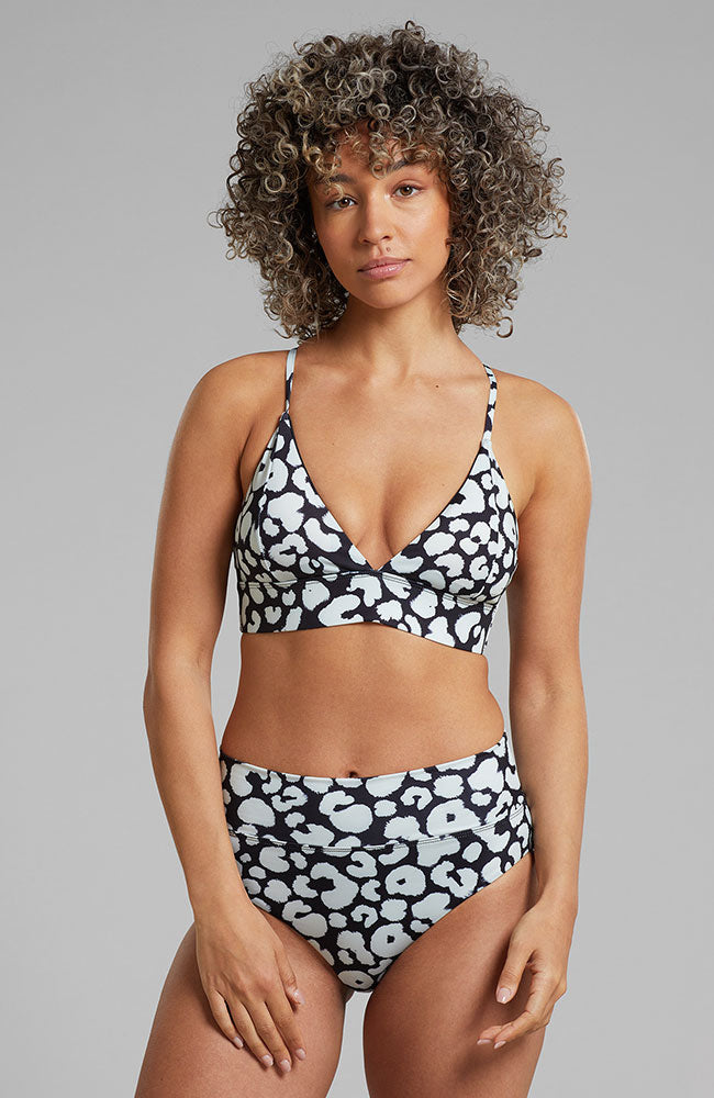 Dedicated bikini bottoms Slite leopard black rPET | Sophie Stone