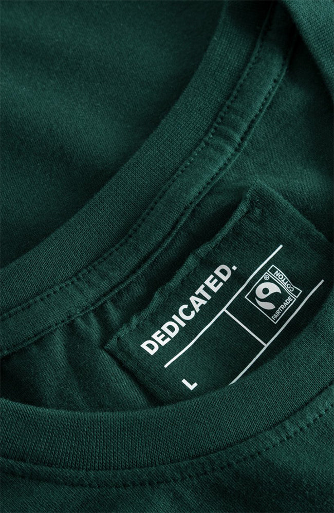 Dedicated Stockholm Forest green organic cotton t-shirt for men | Sophie Stone