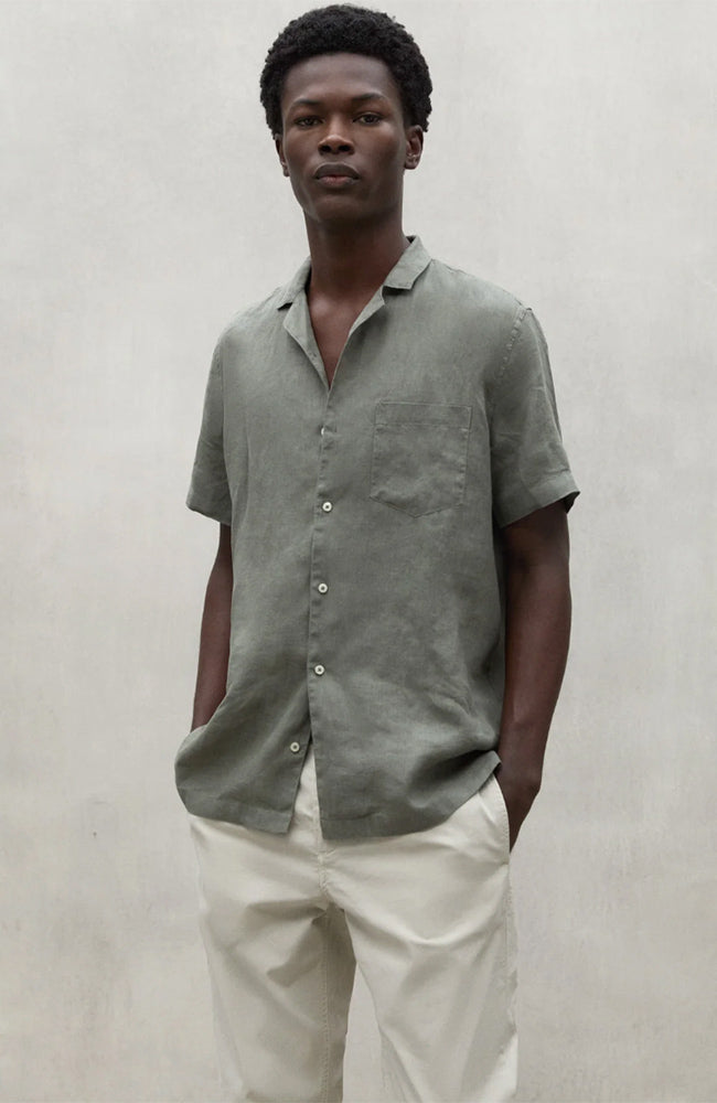 Ecoalf Sutar overhemd khaki duurzaam linnen | Sophie Stone