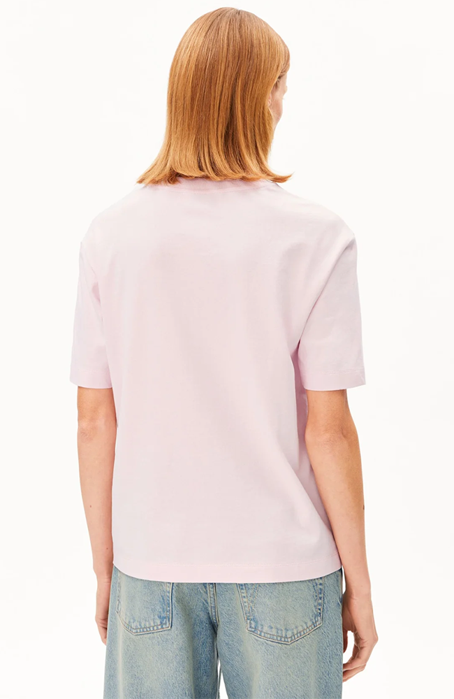 ARMEDANGELS TARJAA T-Shirt pink mist van bio katoen vrouw | Sophie Stone