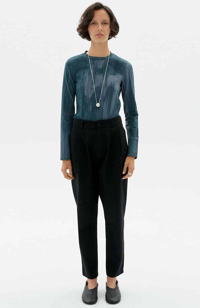 Thinking MU Rina broek zwart van o.a. TENCEL voor vrouwen | Sophie Stone