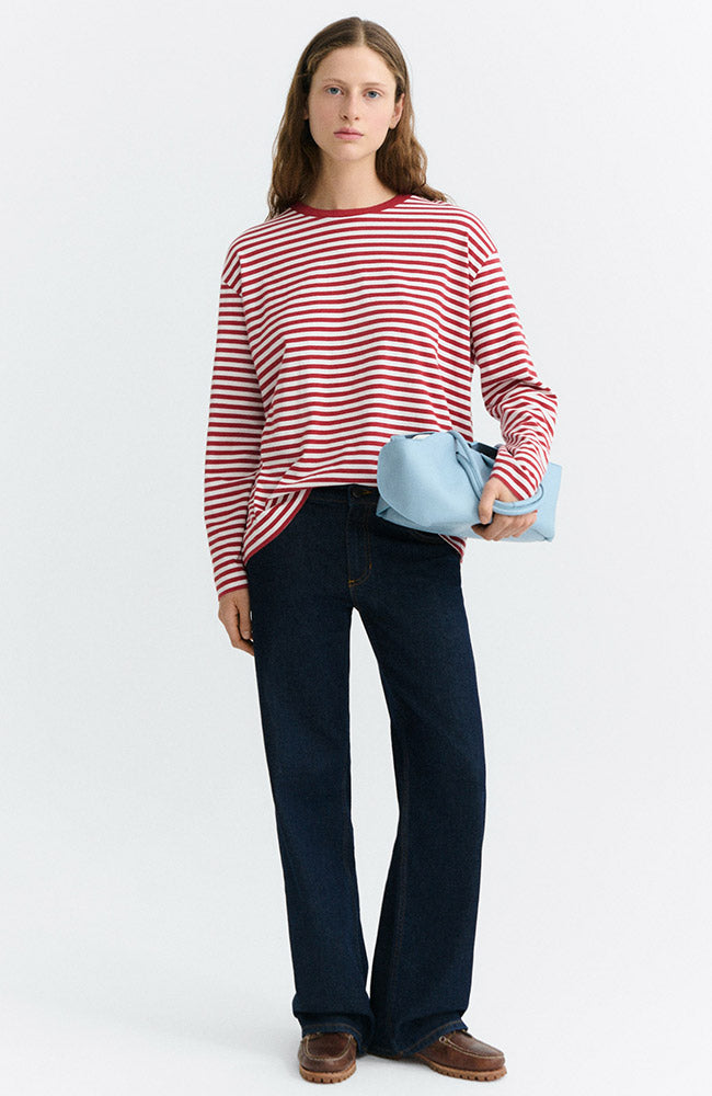 Thinking MU Emily longsleeve gestreept van bio katoen vrouwen | Sophie Stone