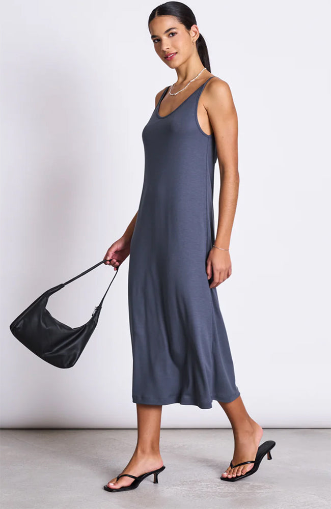 JAN N JUNE Triangle midi dress turbulence by Tencel | Sophie Stone