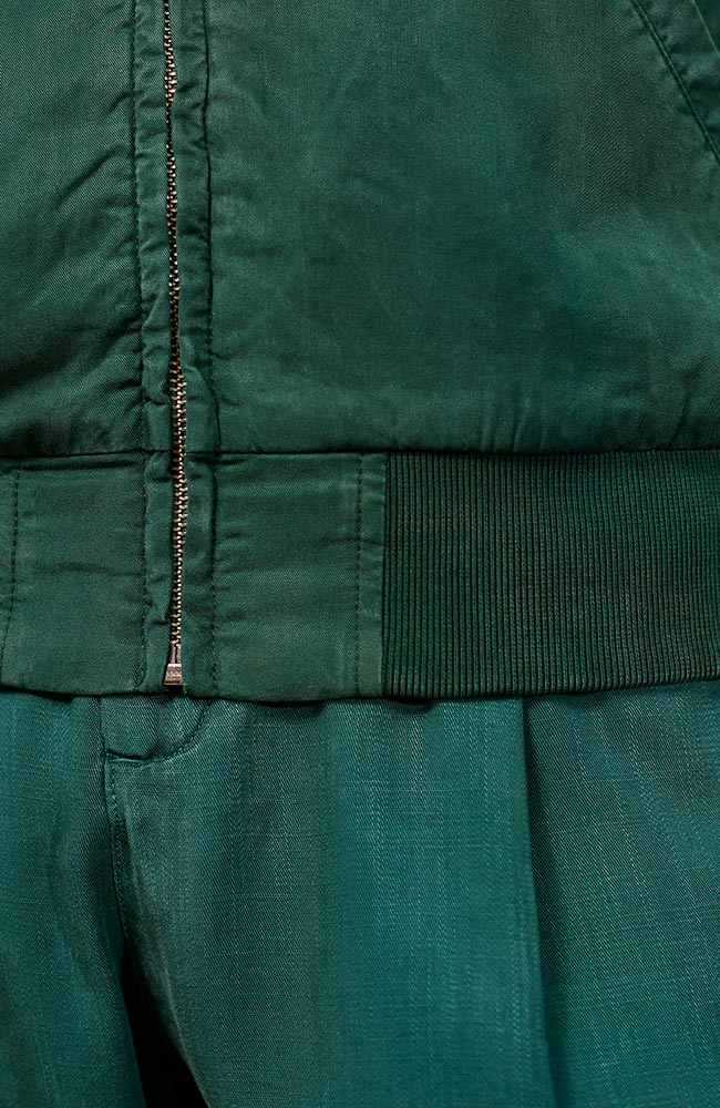 TWOTHIRDS Vulcano jacket dark green TENCEL lyocell for women | Sophie Stone