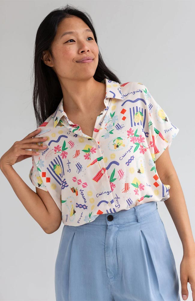 TWOTHIRDS Hurissalo blouse chiringuito by ECOVERO for women | Sophie Stone