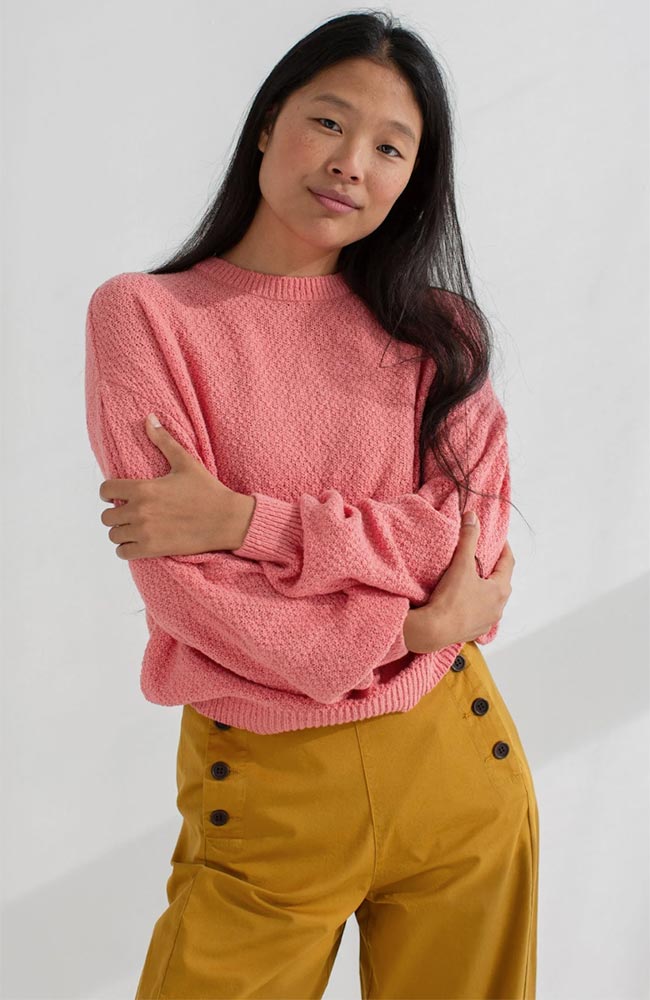 TWOTHIRDS Llombards sweater pink organic cotton for women | Sophie Stone