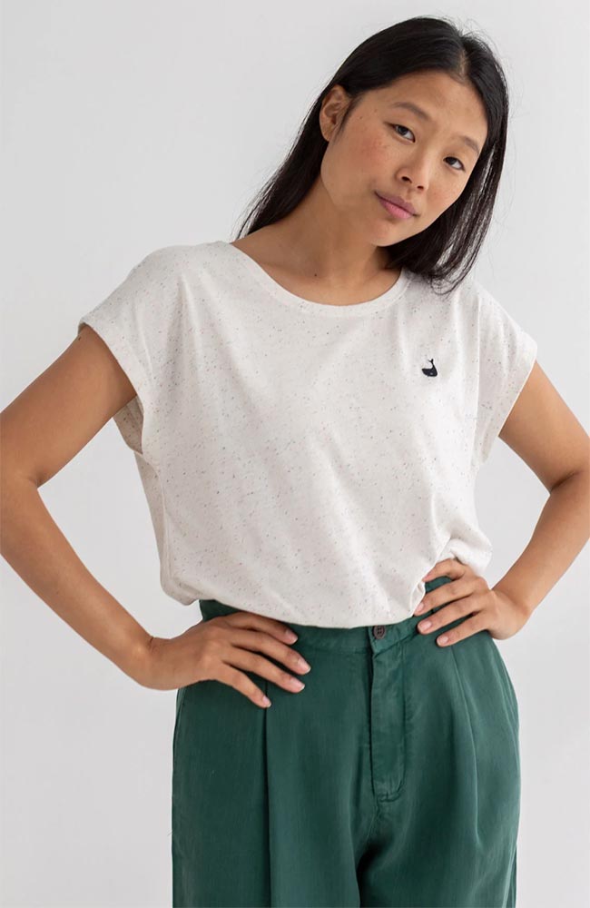 TWOTHIRDS Quirimbas T-shirt faux white made from recycled material women | Sophie Stone