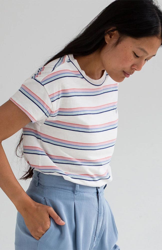TWOTHIRDS Tarida striped t-shirt made from organic cotton for women | Sophie Stone