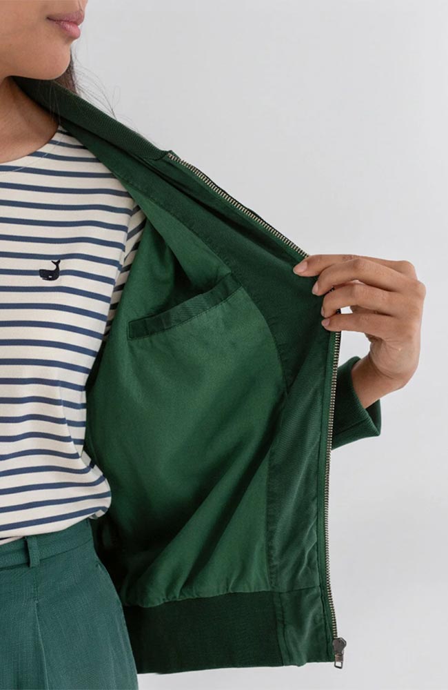 TWOTHIRDS Vulcano jacket green from TENCEl lyocell women | Sophie Stone