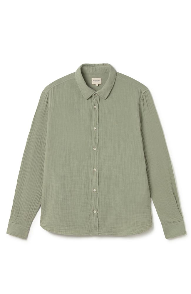 TWOTHIRDS Unyee shirt light green organic cotton men's | Sophie Stone