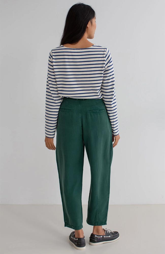 TWOTHIRDS Martinica long sleeve blue and white striped organic cotton for women | Sophie Stone