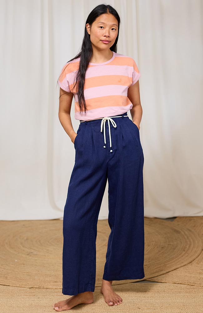 TWOTHIRDS Santandria T-shirt orange pink organic cotton for women | Sophie Stone