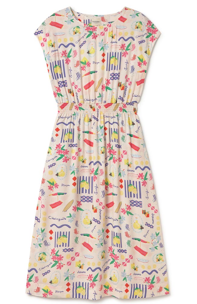 TWOTHIRDS Biodola Kleid multicolor aus ECOVERO für Damen | Sophie Stone