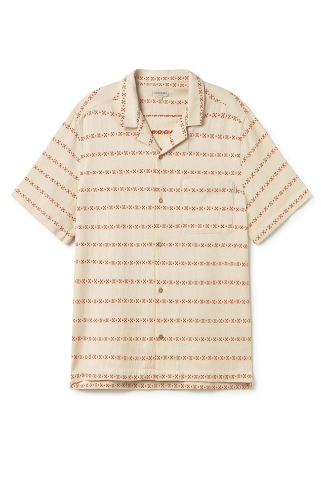 TWOTHIRDS Heringsdorf blouse beige biologisch katoen heren | Sophie Stone