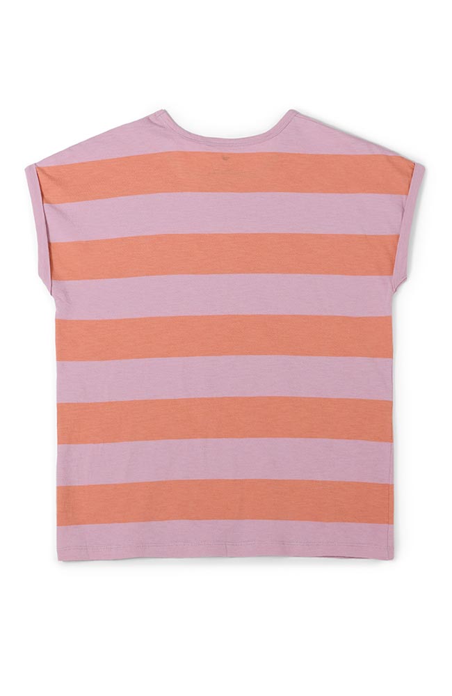 TWOTHIRDS Santandria T-shirt orange pink organic cotton for women | Sophie Stone